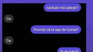 BANC | "Iubitule, mă iubești?"