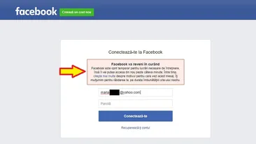Facebook și Instagram au picat! Ce mesaje au primit utilizatorii când au vrut să acceseze rețelele de socializare