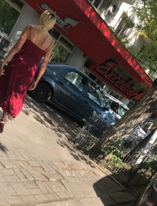 Imagini exclusive cu Emily Burghelea, la platoul Acces Direct, după ce și-a recuperat bagajele