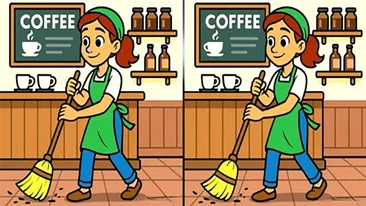 Test de inteligență | Aceste două femei de serviciu par identice, dar nu sunt. Identificați toate cele 3 diferențe!