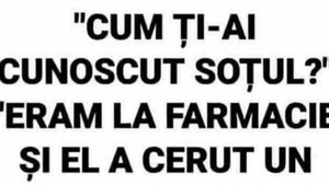 Bancul zilei. "Cum ţi-au cunoscut soţul?"