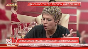 S-a râs cu lacrimi la CANCAN TV! Teo Trandafir, emoţii maxime după ce a văzut imagini de colecţie din cariera ei!