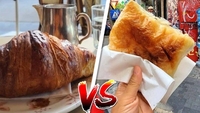 Cât costă o merdenea cu margarină la Patiseria Amzei și cât costă un croissant cu unt, la Mița Biciclista