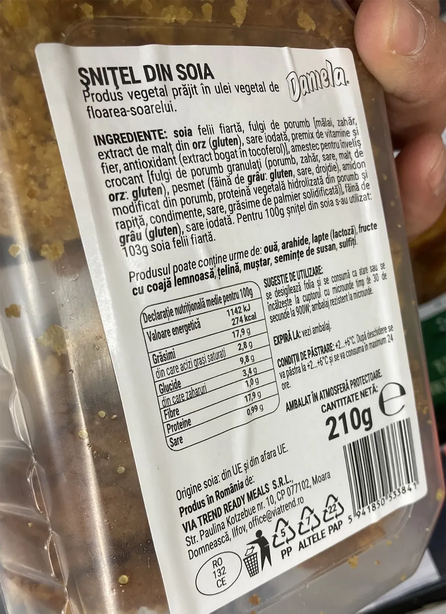 Ce mănânci, de fapt, când cumperi un șnițel de post din supermarketurile Kaufland din România