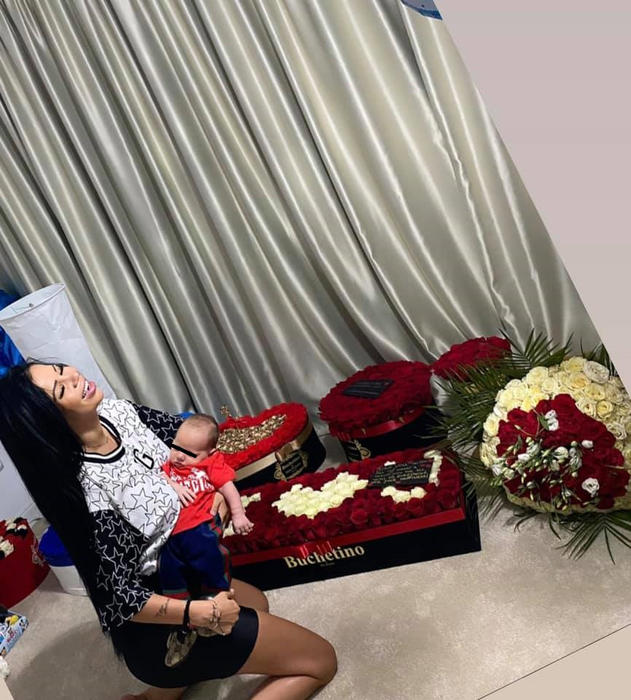 Andreea Duță, alături de fiul său, Edan