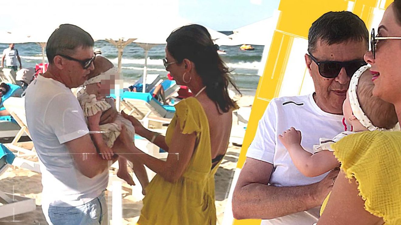 La 60 de ani, Jupânul Ilfovului a apărut cu scutecele după el la plajă! Ea e "șefica" omului care jonglează cu bugete de sute de milioane €