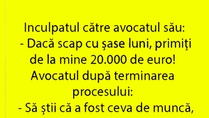 BANC | "Dacă scap cu 6 luni, primiți de la mine 20.000 de euro"