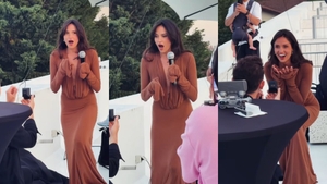 Cum a reacționat Oana Zara când a fost cerută în căsătorie. Imaginile s-au viralizat