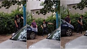 “Zombie” de Brăila! Filmuleț șocant cu tineri drogați, în Piața Concordia