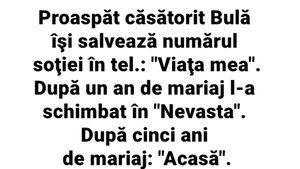BANC | Proaspăt căsătorit, Bulă își salvează numărul soției în telefon: "Viața mea". După un an de mariaj...