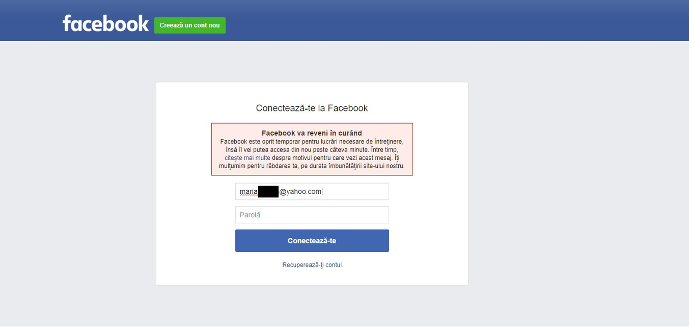 Facebook și Instagram au picat! Ce mesaje au primit utilizatorii când au vrut să acceseze rețelele de socializare