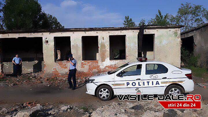 Polițiștii anchetează locul crimei, unde a fost găsită fetița de cinci ani
Foto: vasiledale.ro