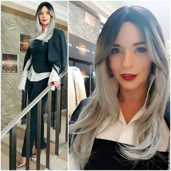 Andreea Marin a încercat o perucă inedită