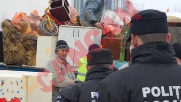 Tabara ilegala de romi din Cluj, desfiintata