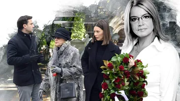 Primele imagini cu familia îndurerată a Cristinei Țopescu. Sicriul cu trupul neînsuflețit al jurnalistei, depus la capela Cimitirului Bellu