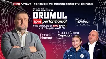 Andreea Amina Capezan și Răzvan Pîrcălabu vin la emisiunea „Drumul spre performanță”. Au luptele viitor în România?
