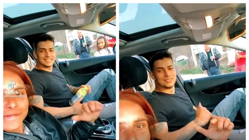 Ionuț o să moară de gelozie! Cum a ajuns Alexandra Bodi să se filmeze lângă o bunăciune, în mașină. VIDEO