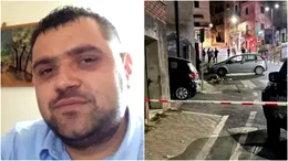 Imaginile durerii de la înmormântarea lui Valentin, bărbatul ucis în Italia. O fetiță de 5 ani a rămas fără tată