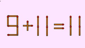Test IQ cu chibrituri | Mutați un singur băț, pentru a corecta 9 + 11 = 11