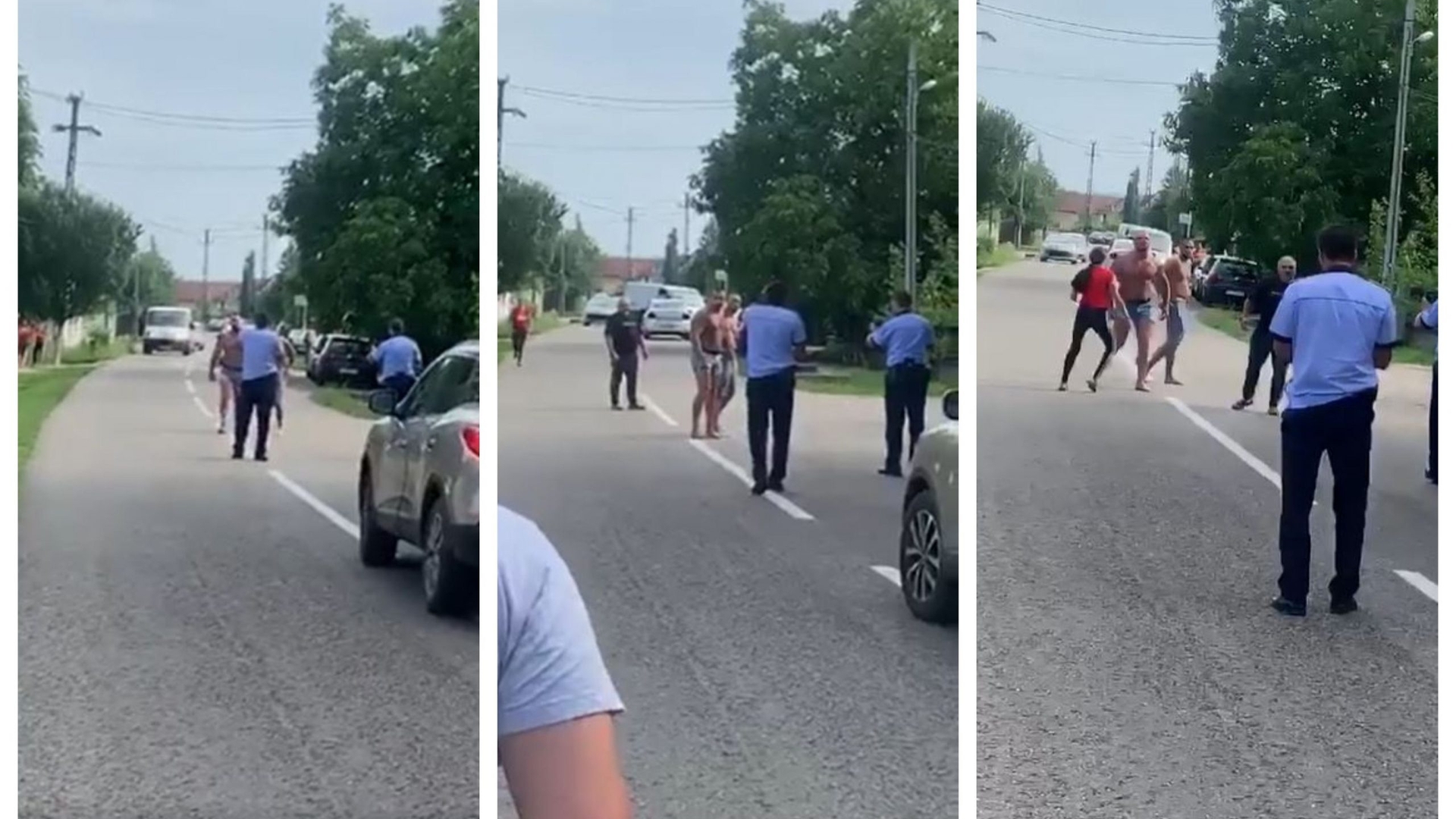 Scene șocante între polițiști și mai mulți bărbați în județul Gorj! Agenții au scos armele și au fost înjurați de scandalagii: “Vrei să te bat cu pistolul în mână?”