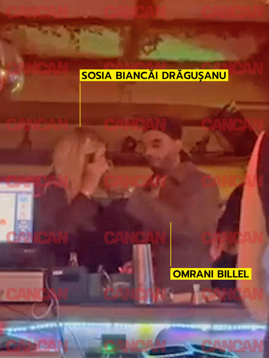 Billel Omrani și sosia Biancăi Drăgușanu
