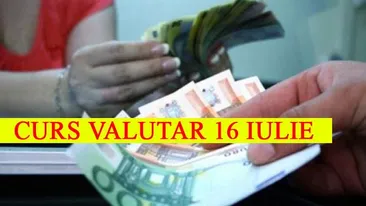 Curs valutar 16 iulie 2019. Surpriză la casele de schimb: câți lei costă 1 EURO și 1 DOLAR