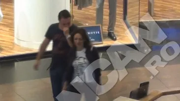 Fostul sot al Roxanei Ionescu si fina pentru care a divortat si-au facut de cap la mall! Cum au fost filmati!