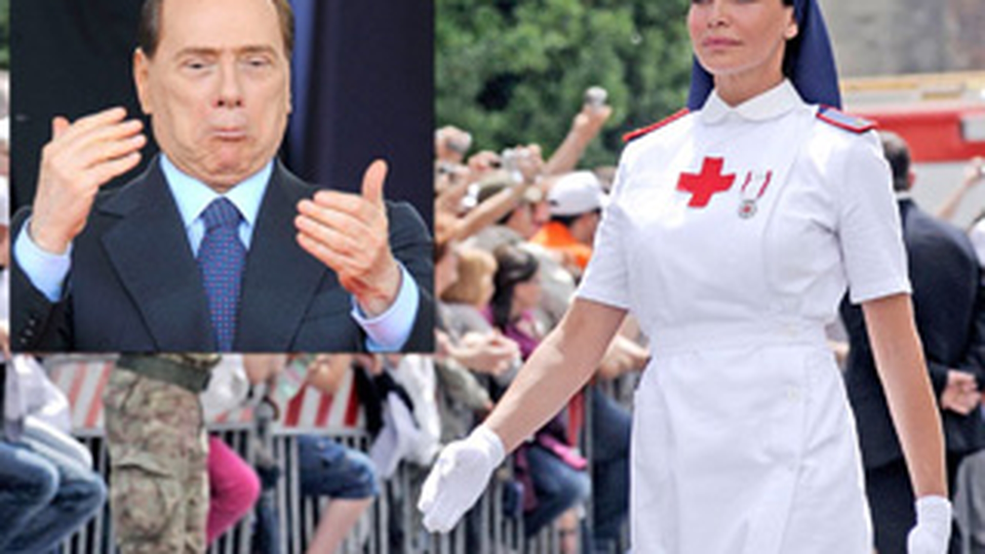 Berlusconi, dat gata de o infirmiera