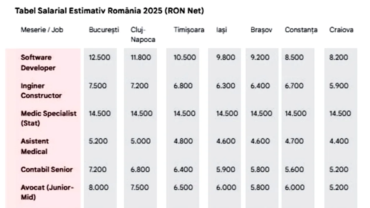 Câștigi prea puțin? Ce salariu ar trebui să ai, de fapt, în funcție de job și de orașul în care locuiești. Tabel complet pentru România