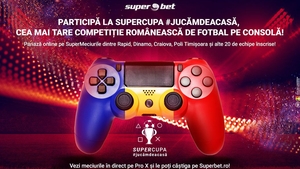 Start în SuperCupa #jucămdeacasă! Pariază la Superbet pe Specialele din acest turneu și pe confruntările din faza grupelor!