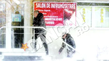 Nici gerul nu-l poate opri pe Sile Camataru sa fie in forma. A mers la un salon de infrumusetare