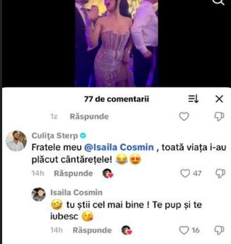Culiță Sterp i-a comentat prietenului său, Cosmin Isăilă