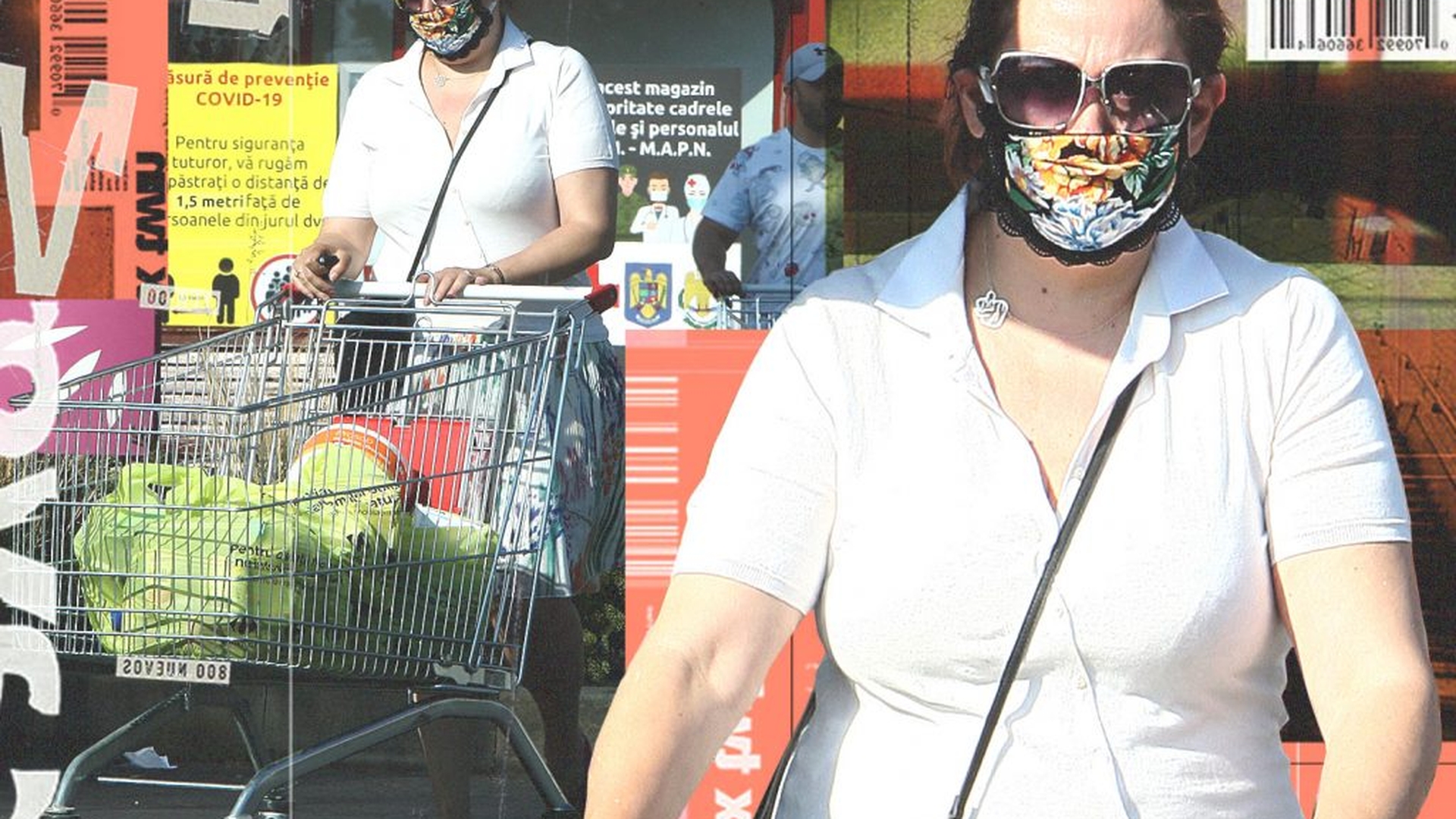 Oana Roman a purtat la cumpărături cea mai colorată mască din tot magazinul, asortată perfect la…