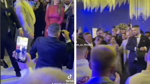 Gestul uluitor făcut de Adrian Minunte, după ce Culiță Sterp i-a dat dedicații de 40.000 lei! Toată nunta s-a oprit și s-a uitat la ei