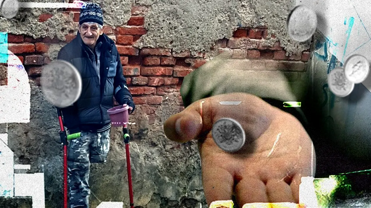 Cât câștigă acest cerșetor în Cluj Napoca, cel mai bogat oraș al României: ”Într-o zi normală, primesc…”