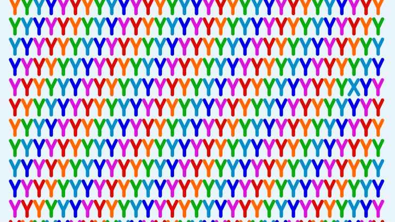 Cea mai dubioasă iluzie optică | Găseşte X-ul ascuns în mulţimea de litere Y, în doar 21 de secunde