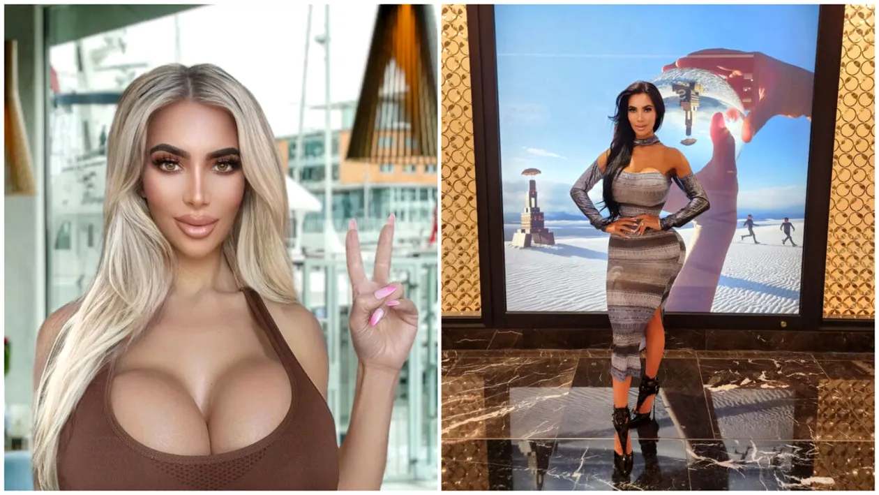 Kim Kardashian are o sosie mult mai tânără. Cât a plătit tânăra din imagine să arate precum idolul ei | GALERIE FOTO