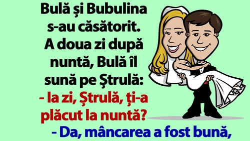 BANC | Ce melodie a cerut Bulă la "dansul mirilor”