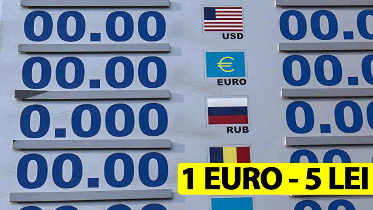 Curs valutar 2 februarie 2019. 1 euro este aproape 5 lei