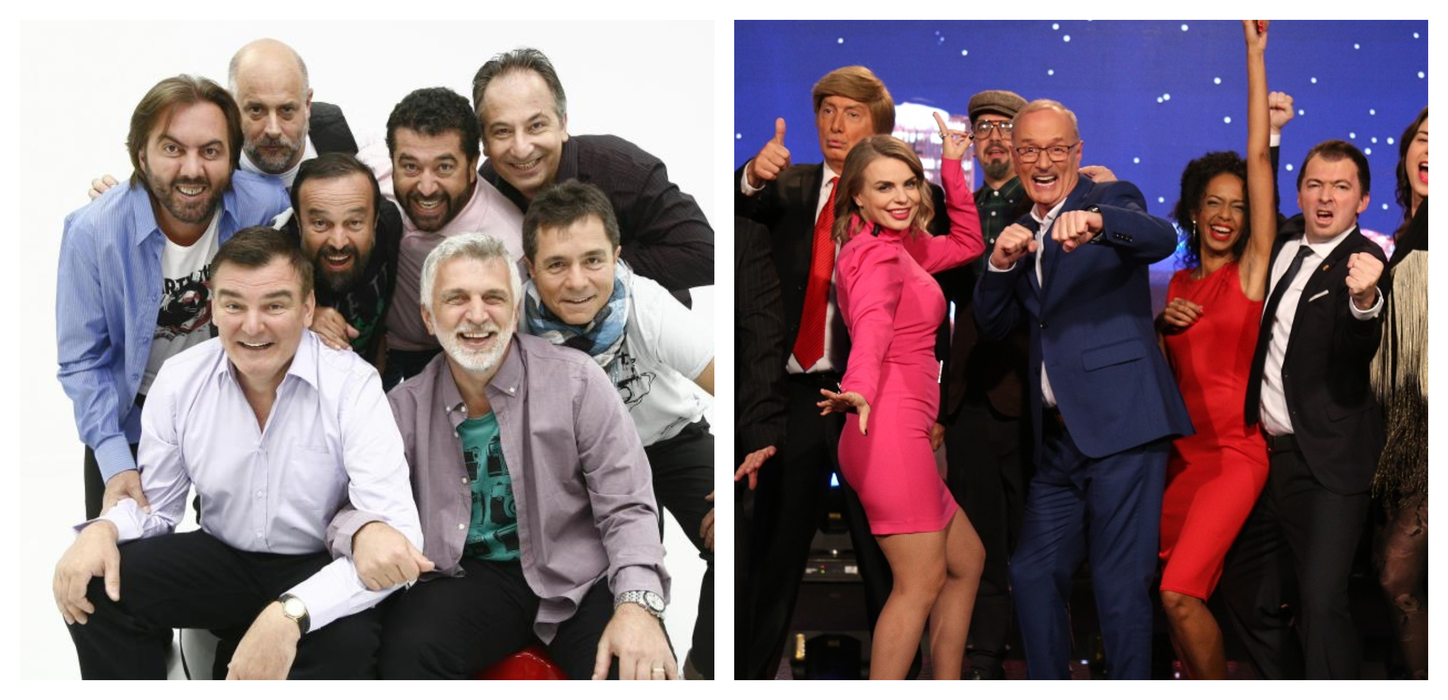 Distractis versus Serviciul Român de Comedie, cele două trupe născute după destrămarea grupului Divertis / Sursă foto: Instagram
