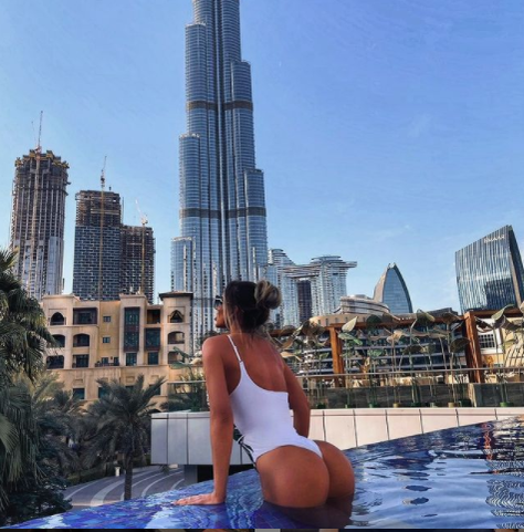 Bianca Drăgușanu în Dubai