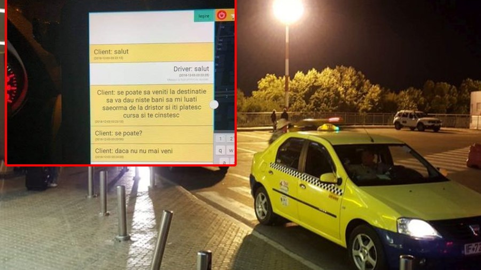 Răspunsul genial dat de un taximetrist din București după ce un client i-a cerut o șaorma pe aplicație