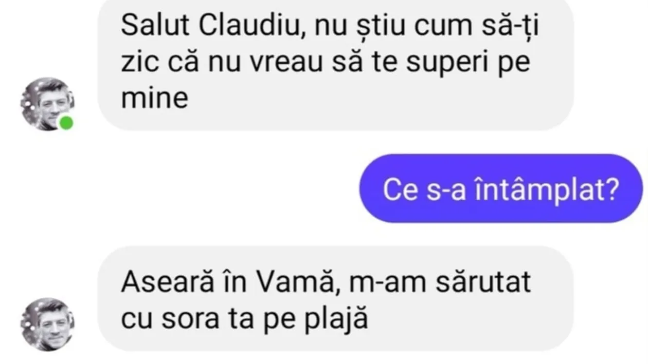 Bancul zilei. Aseară în Vamă, m-am sărutat cu sora ta pe plajă...