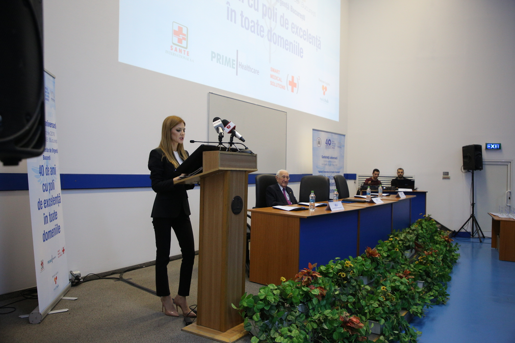 Managerul SUUB, dr. Adriana Nica, a deschis lucrările conferinței aniversare de la Spitalul Universitar București