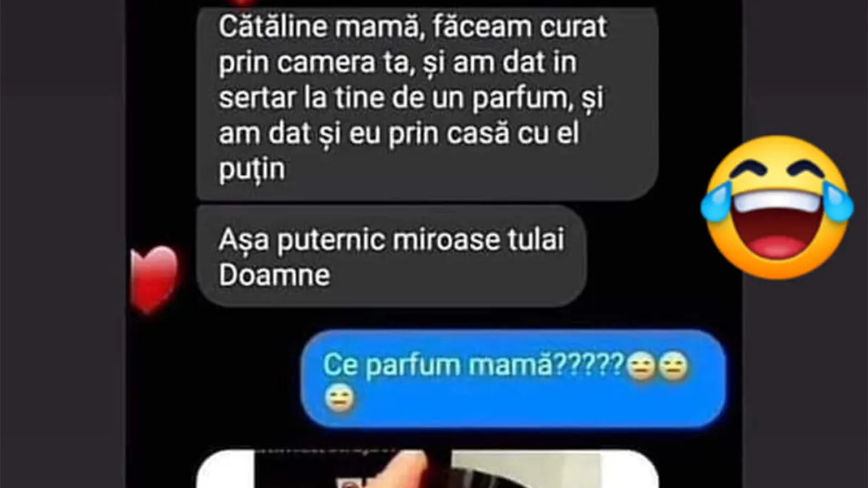 BANC | Cătăline, făceam curat prin camera ta și am dat, în sertar la tine, de un parfum