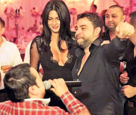 Roxana Dobre și Florin Salam, la o petrecere