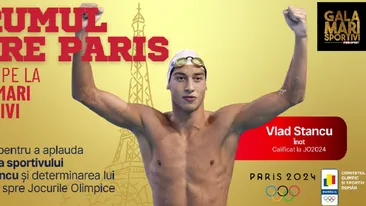 Vlad Stancu a fost premiat la Gala Mari Sportivi ProSport: „Totul a pornit cu un vis, visul de a mă califica la Jocurile Olimpice!”. VIDEO