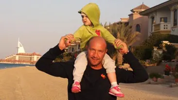 Fetita Ralucai si Walter Zenga nu a vazut niciodata zapada!  Micuta isi petrece iernile in Dubai!