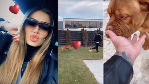 Daria Radionova și Alex Bodi, fericiți în Ajun de Crăciun! Cum s-au filmat cei doi iubiți în curtea vilei din Tunari și cum au împodobit locuința luxoasă | FOTO & VIDEO