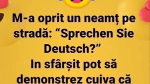 BANC | M-a oprit un neamț pe stradă